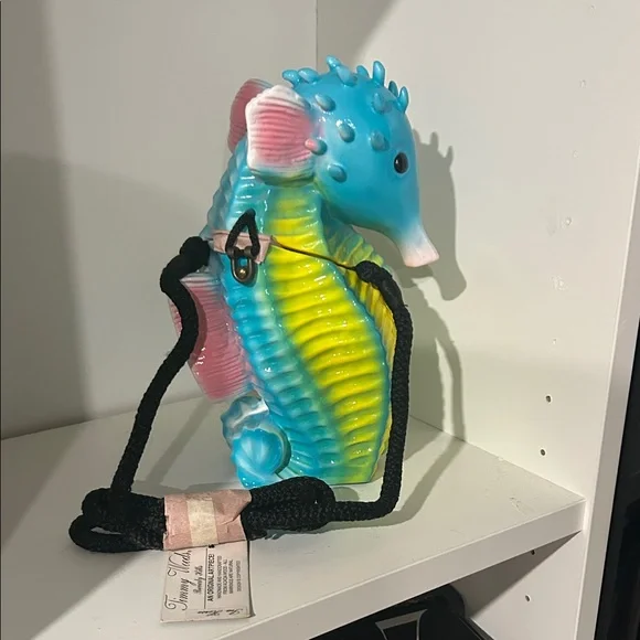 Timmy Woods Blue and Yellow Seahorse Bag - Picture 2 of 4